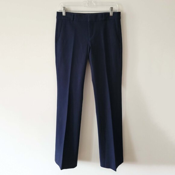 Banana Republic Logan Trouser-Fit Washable Bi-Stretch Navy Pant Size 2 - Picture 1 of 15